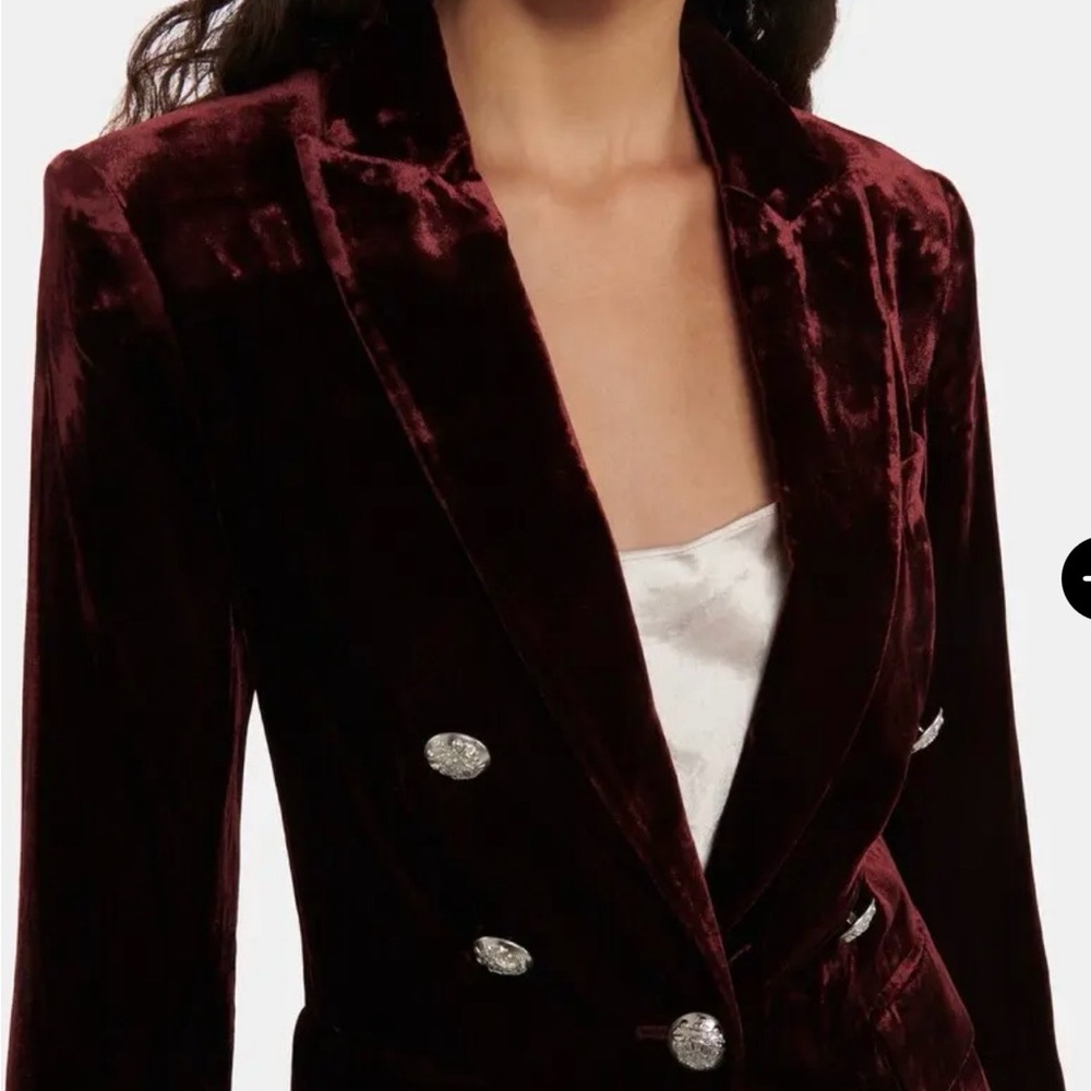 Veronica Beard Gaya Dickey Velvet Blazer